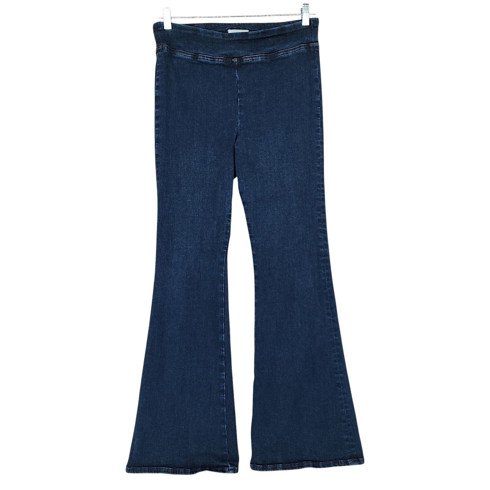 Frame The Jet Set Flare sz 0 Wom Dark Blue High Rise Pull On Jeans Retro 70s 31"